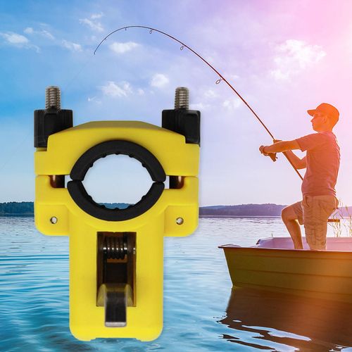 Generic Portable Boat Rack Rod Bracket Holder For Fixed Yellow