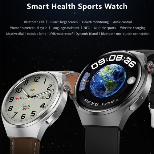 product_image_name-Generic-GT4 Pro Smart Watch 1.6“ 360*360 Wireless Charging Bluetooth Call NFC Business Watch 380 Large Battery-4