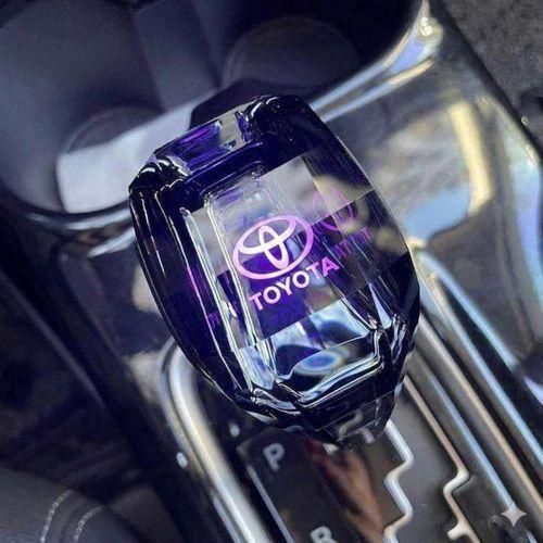 Generic Crystal LED Gear Knob – 7-Color Touch-Sensitive Rechargeable Universal Gear Shift Knob