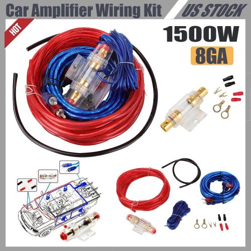 product_image_name-Generic-Car Audio Cable Kit 1500W Amp Amplifier Install RCA Subwoofer Sub Wiring 8 Gauge-7