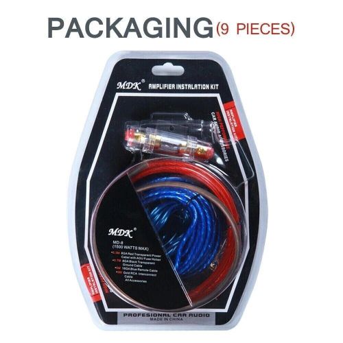product_image_name-Generic-Car Audio Cable Kit 1500W Amp Amplifier Install RCA Subwoofer Sub Wiring 8 Gauge-8
