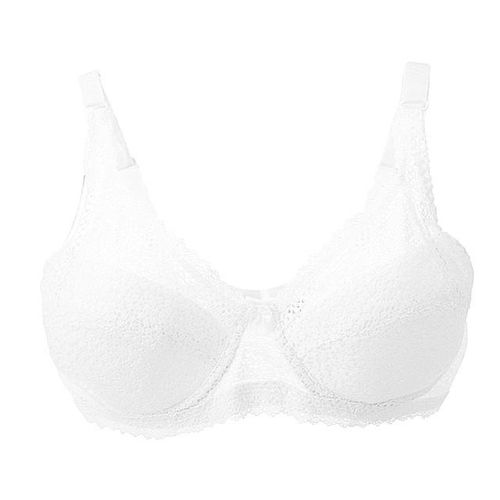 Larger Size Women Bra Full Coverage Padded Embroidered Underwire