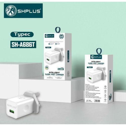product_image_name-SHPLUS- 42w Intelligent Sleek Fast Charger With Type-C Cable-1