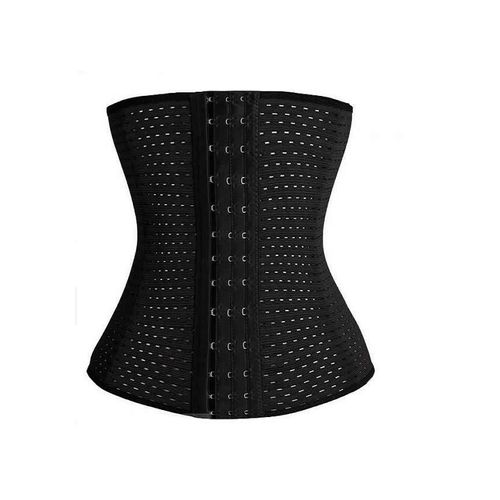 Fashion Waist Trainer Flat Tummy Belt - Black