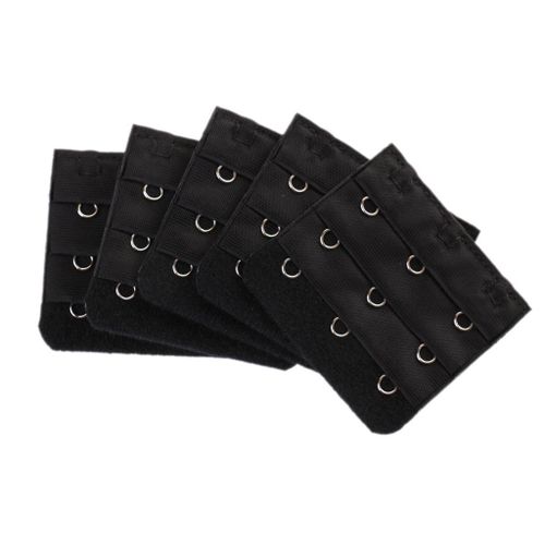 Generic 5pcs Elastic Bra Strap Extension Bra Extenders 3x 3 Hook