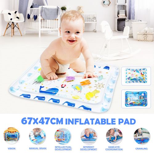 Splashin'kids Inflatable Tummy Time Premium Water Mat Infants and Toddlers Is