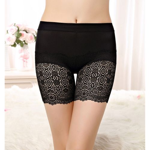 Fashion (04 Black)Seamless Underwear Shorts Women Soft Cotton