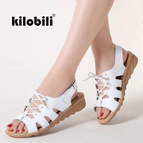 Womens Casual Sandals Open Toe Wedge Heels Shoes Platform Korean Comfort  Slipper | eBay