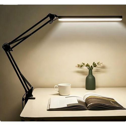 Generic 16W LED Foldable Eye Care Desk Lamp With 10 Brightness Level, 3 Lighting Modes Light/Reading Light