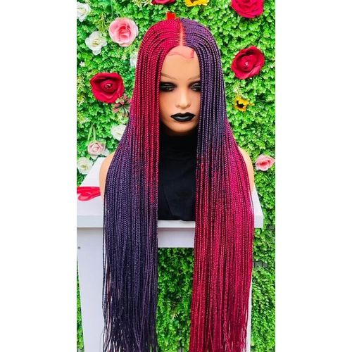 Fashion Two Tone Beautiful Bone Straight Braided Wig