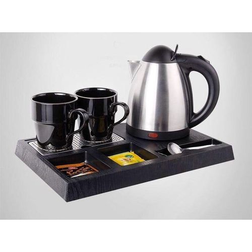 Generic  Hotel Kettle Tray Set - 2 Cups And Kettle