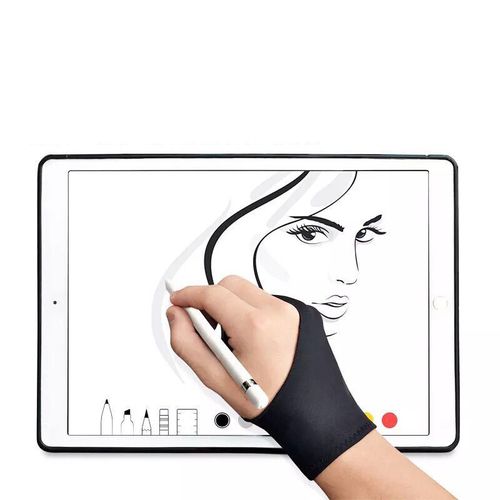 Two Finger Anti-fouling Glove Drawing & Pen Graphic Tablet Pad For Artists