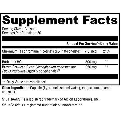 Functional Nutrients Berberine 60 Capsules Glucotrim - image 2