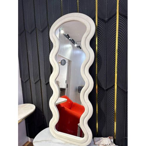 product_image_name-Generic-Luxury Wave-Edge Full Length Standing Mirror – White Velvet Frame-1