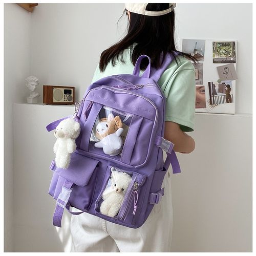 Cute Large Capacity Backpack Kawaii Girl Waterproof Nylon School