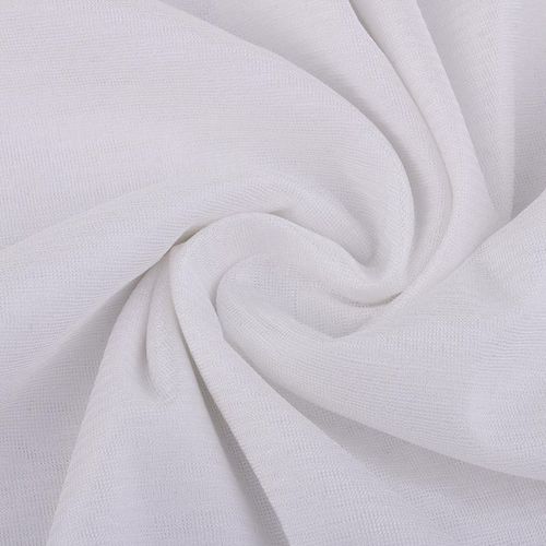 Generic 1 Meter 67 Wide Stretch Polyester Lining Fabric For Dress Skirt  White