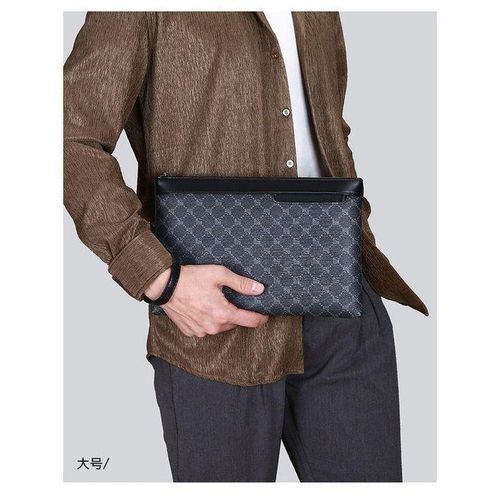 product_image_name-Fashion-Men’s Genuine Leather Clutch Bag Patterned Clutch Wallet Wristlet Pouch Minimalist Men’s Zip Clutch Original Leather Handbag Wallet Satchel Hand Bag For Men Classy Wallet Pouch Bag-1