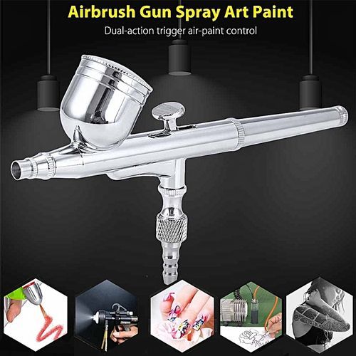 Airbrush Compressor Kit Dual Action Trigger Air Brush Spray Gun