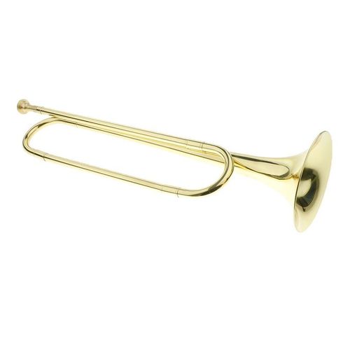 B Flat Bugle Call Trumpet Cavalry Horn Brass Instrument with