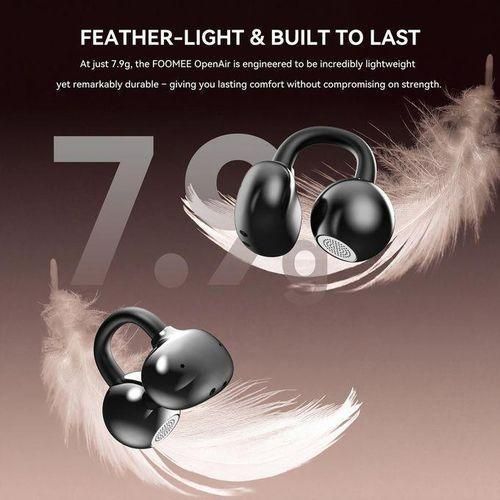 FOOMEE PF01 Clip-On Open-Back Headphones With Touch Controls and Stable Bluetooth 6.0 Connection - image 2