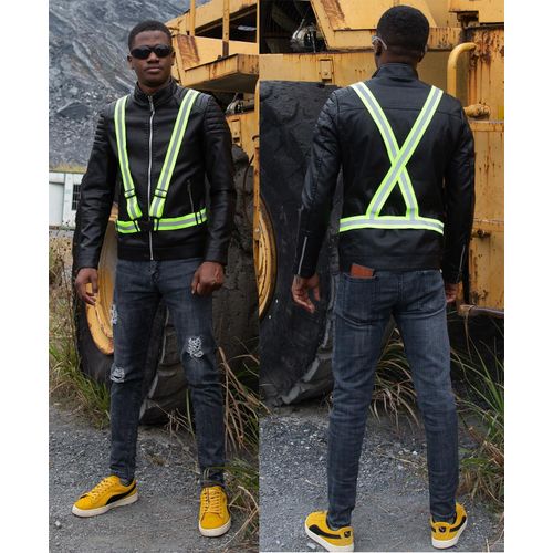 product_image_name-Generic-Elastic High-Visibility Safety Band for Running, Jogging, Walking, and Cycling | Fits Over Outdoor Clothing (1 Pack, Neon Yellow)-5