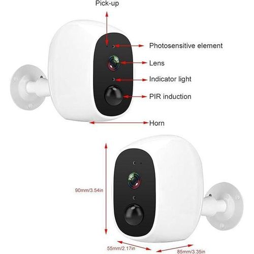 product_image_name-Generic-Solar-Powered Wireless WiFi 1080P CCTV Camera, With Rechargeable BatterY-1