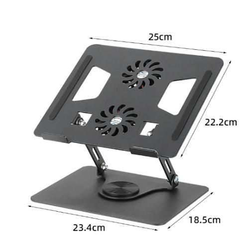 product_image_name-Generic-360 Degrees Rotational Laptop Stand with cooling fan-1