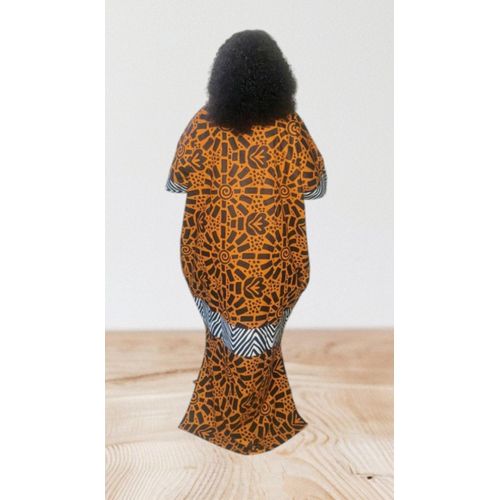 Fashion Classy Colour Block Ankara Maxi Dress - image 3