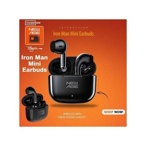 New Age Iron-Man Mini 12-Hrs Playtime True Wireless Earbuds