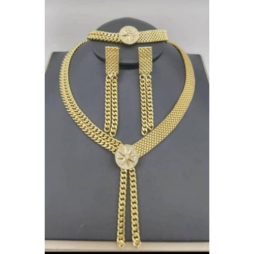 product_image_name-Fashion-LUXURY For Royals Jewelry African Earring Necklaces Set-1