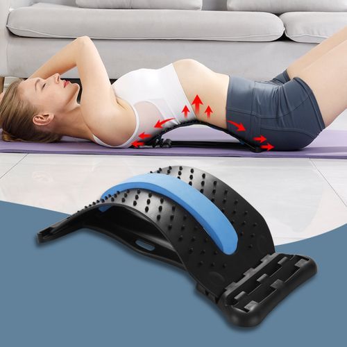 Back Massager Stretcher Neck Fitness Lumbar Cervical Spine Support Pain  Relief