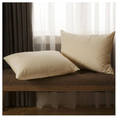 product_image_name-Generic-Allerease 100% Organically Grown Cotton Bed Pillow, Jumbo, White- Allergy Relief, 2-pack-1