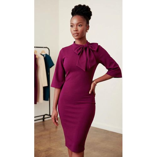 sachin and babi light blue dress Madeline Dress – Black Halo main image 0