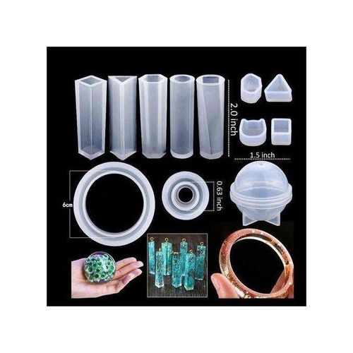 product_image_name-Generic-148 Pieces Resin Cast Silicone Mold Kit Jewelry Making Crafts (Glitter-8