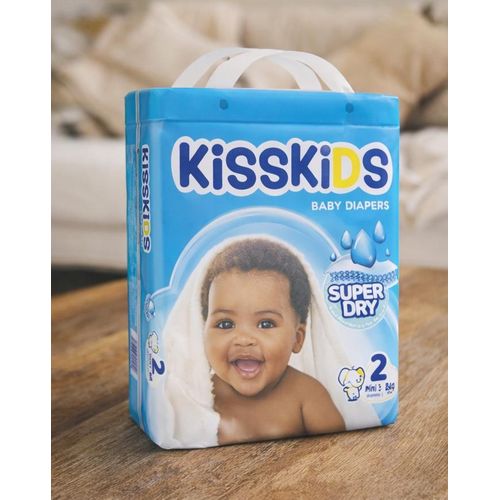product_image_name-Kisskids super dry baby diaper-KissKids Super Dry Baby Diapers Eco – Size 2 (S54) - 54pcs-1