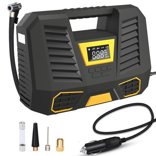 DC 12V Vehicle Air Compressor Pump Portable Tire Inflator with Air Tire  Meter