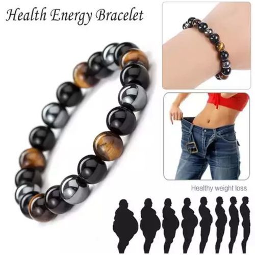 Magnetic Beads Hematite Stone Health Care Therapy Weight Loss Bracelet  Women Men | eBay