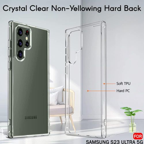 Generic Samsung Galaxy S23 ultra transparent back case cover - image 5