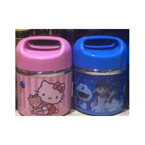 product_image_name-Generic-Kid's Lunchbox Food Flask - 2 Pieces (Blue & Pink)-1