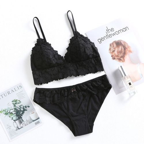 Fashion Lucky Zone Sexy Women Lace Bra Sets Seamless Underwear Backless  Underwear