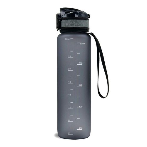 1pc Plastic Water Bottle With Time Marker