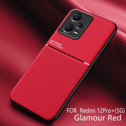 Generic Xiaomi Redmi Note 12 Pro Plus Case,LaimTop Fashionable Moire  Embedded Iron Plate Ring-free Bracket Phone Case (Compatible With Magnetic  Car) For Xiaomi Redmi Note 12 Pro Plus