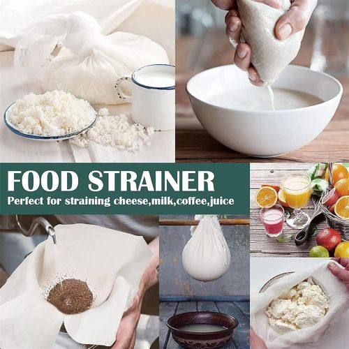 Generic Cheese Cloth for Straining, 6 pcs Reusable Hemmed Cheesecloth 20 x 20in - image 7