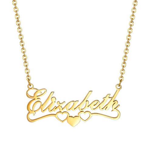 Hypoallergenic name hot sale necklace