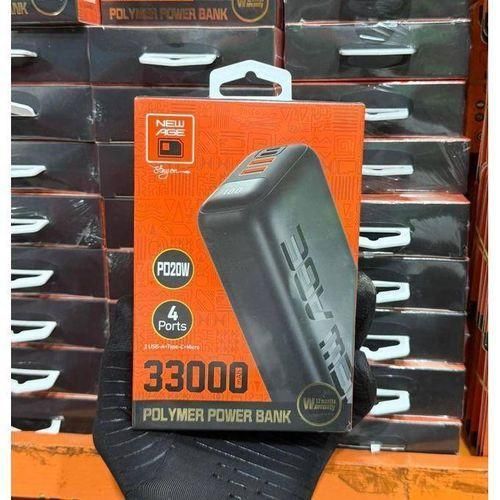 product_image_name-New Age- 33000mAh Power Bank – PD 20W, Turbo Ultra 11, 4 Output Ports-1