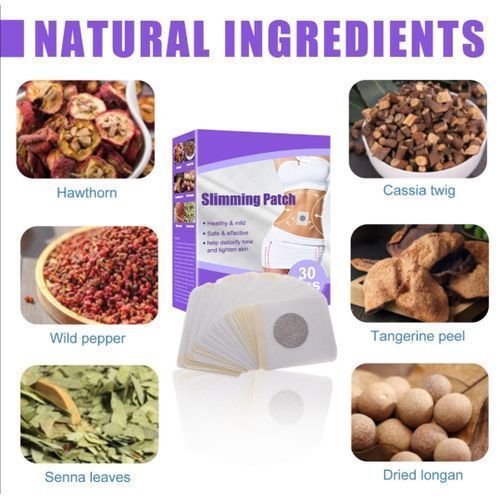 product_image_name-Eelhoe-60 Pieces Slimming Belly Fat Burning Weight Loss Body Firming Waist Slim Navel Patch-7