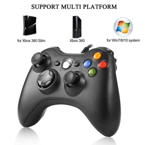 Generic USB Wired Joystick Gaming Controller For Microsoft For Xbox 360 Slim  Console For Windows 7 8 10 PC Gamer Box Joypad GamePad CHSMALL