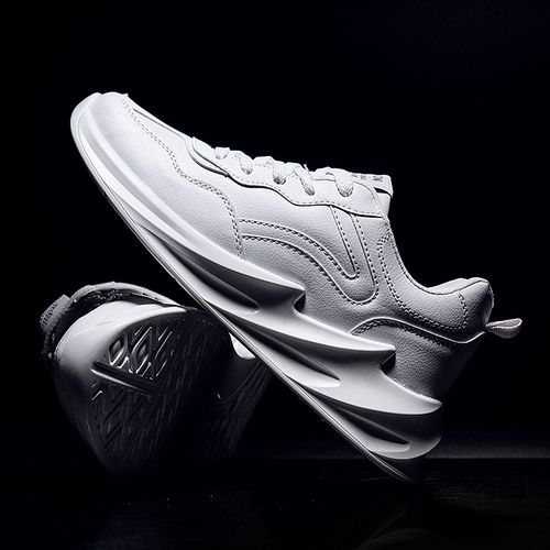 Fashion Shark Bottom Tide Shoes Men's Personality Sneakers -White ...