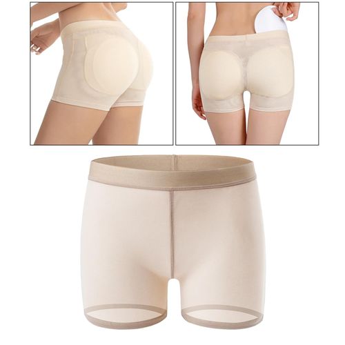 Generic Fake Seamless Women Body Shaper Slimming Panties Shapewear Beige L