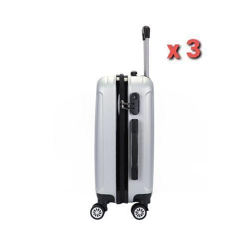 product_image_name-Fashion-SILVER Trolley Luggage box- 3set-1